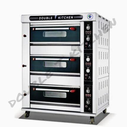 These series gas oven is a machine improved after several experiments, use and developments. It has the characteristics of provincial electricity, no increase capacity, heat, high efficiency and safety. The product adopts advanced LCD digital display electronic instrument automatic temperature control and timer timing control. To ensure the complete combustion of gas, the oven inner is designed with compartmentalized luck channel; Advanced constant closed automatic solenoid valve, anti-leakage ignition alarm device to ensure the safety of the use of the product. Inner with light, and the oven door is visible, so the operator can see all inside clearly. Gas oven can be convenient and quick baking excellent incense and taste, excellent flavor of pastry bread, is your ideal choice. This series oven is manufactured according to the standard of Q (GZ) BYHT1-2003.