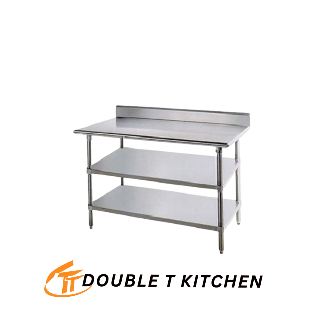 68 Preparation Three Shelf Table - Image 1