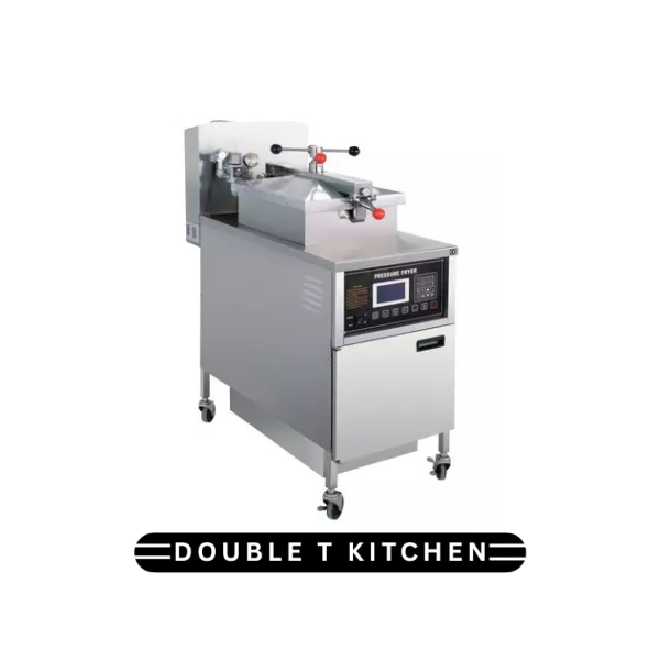 Food Warmer (9) Double T Kitchen Commercial High Power Gas Pressure Fryer - Image 1