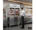 Double T Kitchen Commercial Heavy Duty 4 Door Freezer -Imported - Image 3