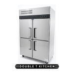 DOUBLE T KITCHEN Commercial Fan Cooling Four Door Adjustable Chiller & Freezer